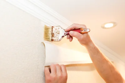Pose de papier peint à Bouan — revêtements muraux et toiles de verre